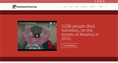 Desktop Screenshot of homelessfriend.org